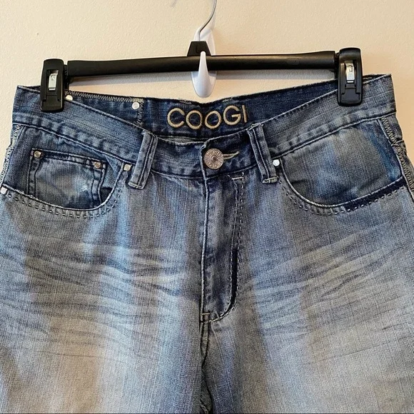 COOGI 32x34 Men's Straight Leg Jeans Light Blue - Picture 3 of 11